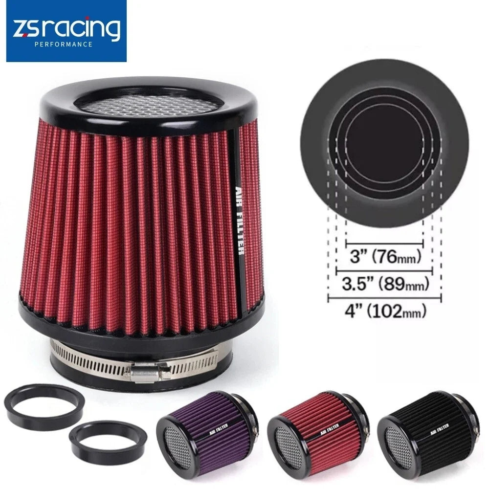 Cold Air Intake Air Filter for 3", 3.5", 4" Inlet