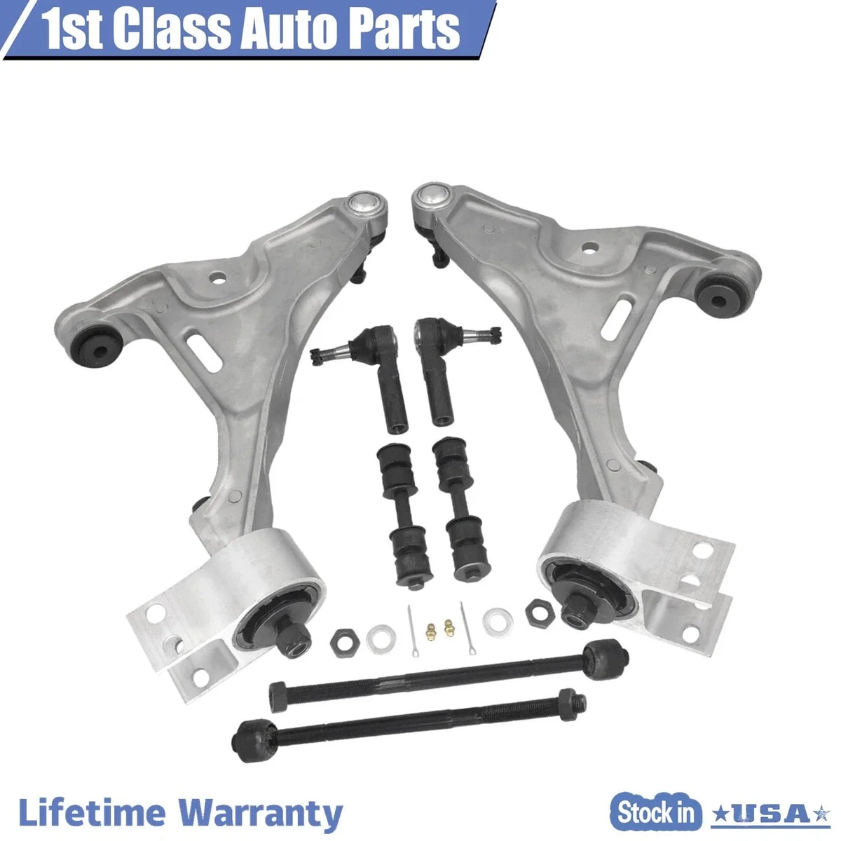8pc Front Suspension Lower Control Arm Set for Buick Lucerne Cadillac DTS (2006–2011)