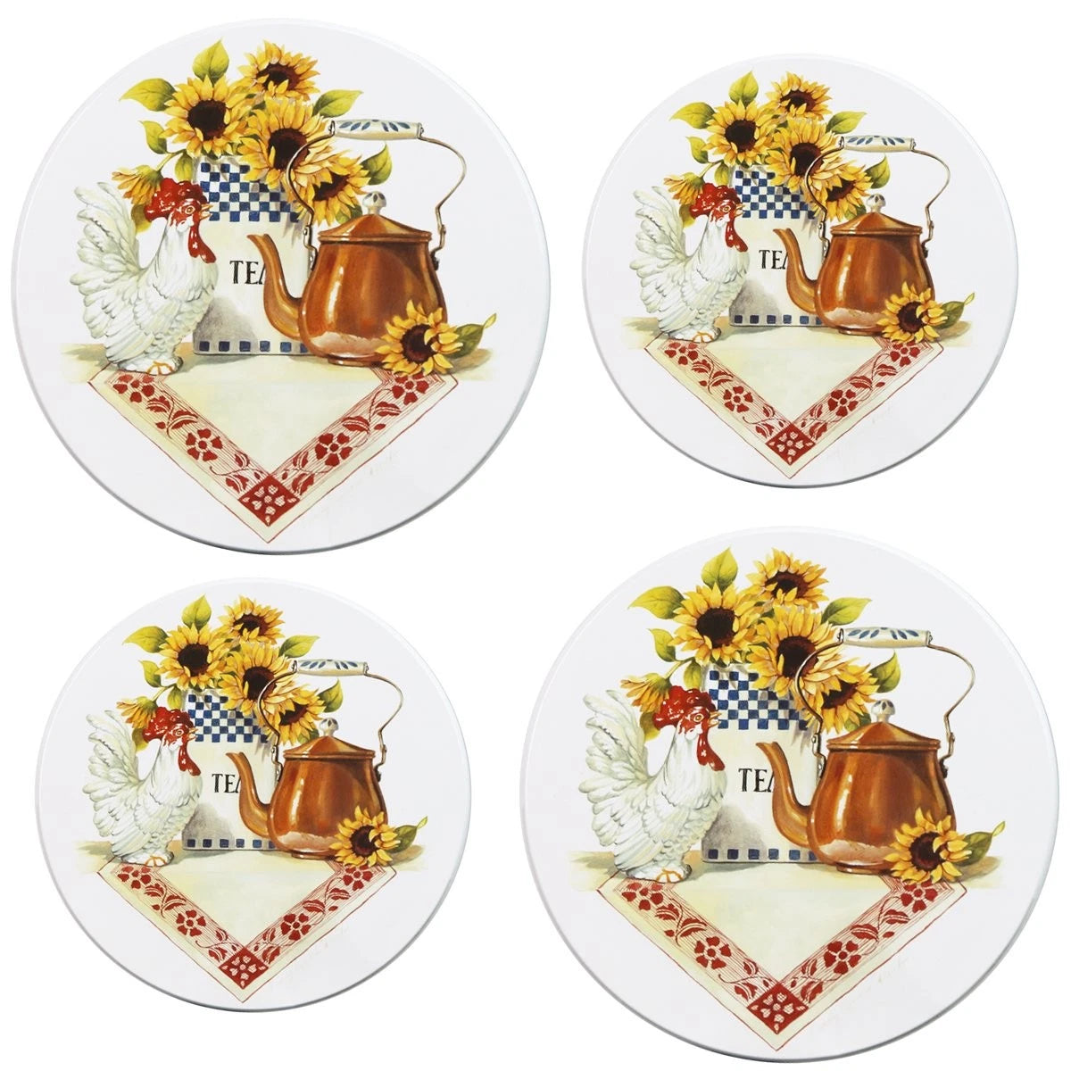 Burner Covers for Electric Stovetop (Decorative Rooster)