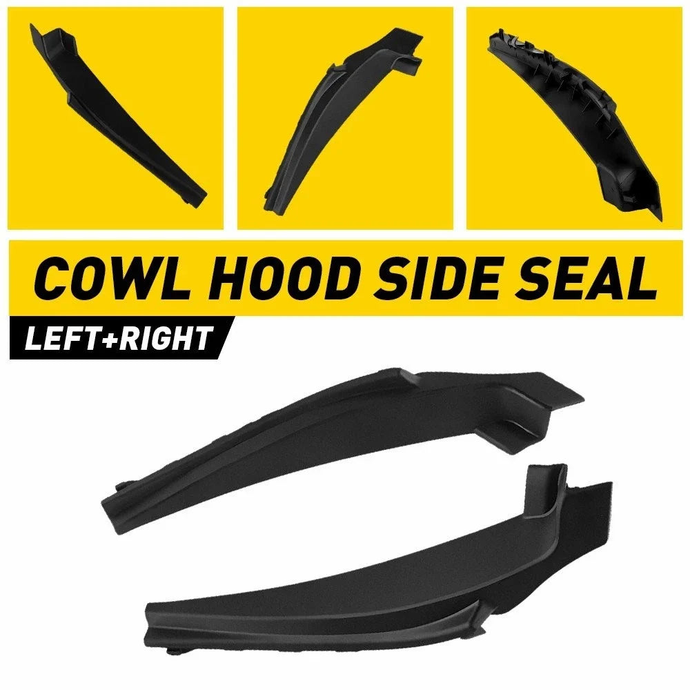 2X Windshield Wiper Cowl Extension Trim for Nissan Sentra (2013–2019)