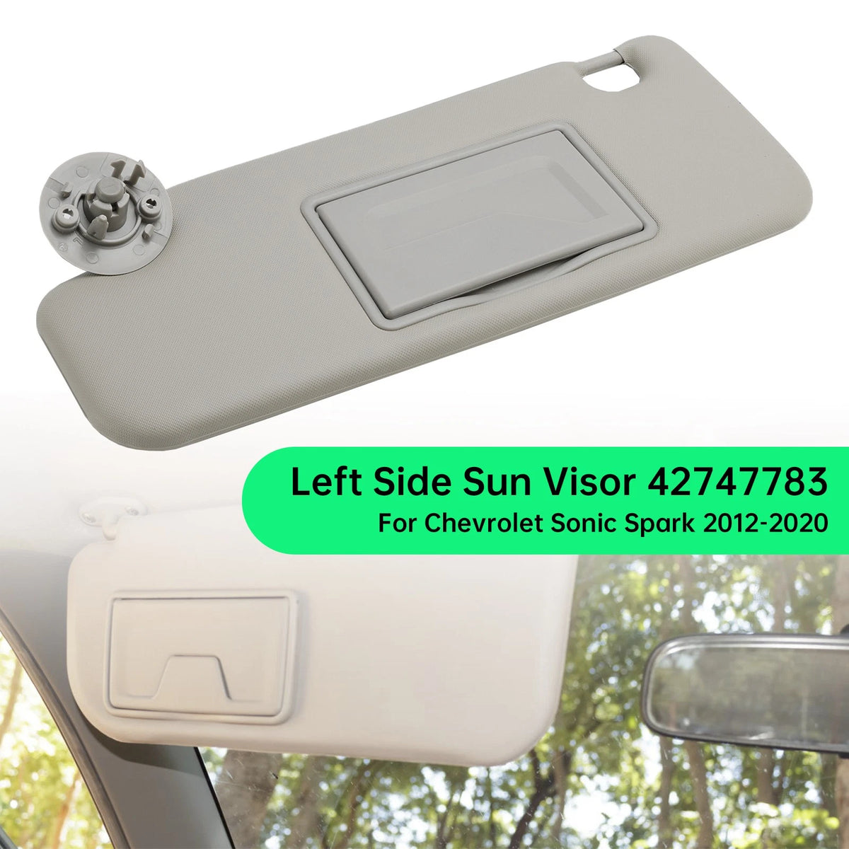 Sun Visor Left Driver Side for Chevy Sonic Spark (2012–2020) 42747783