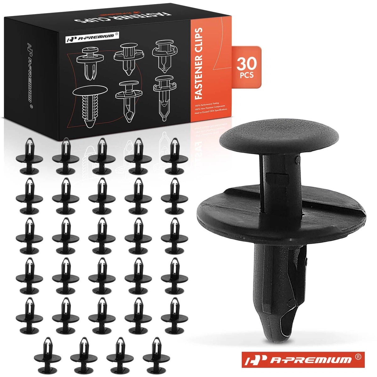 30Pcs Push-Type Fender Bumper Retainer Clips for BMW (07147281961)