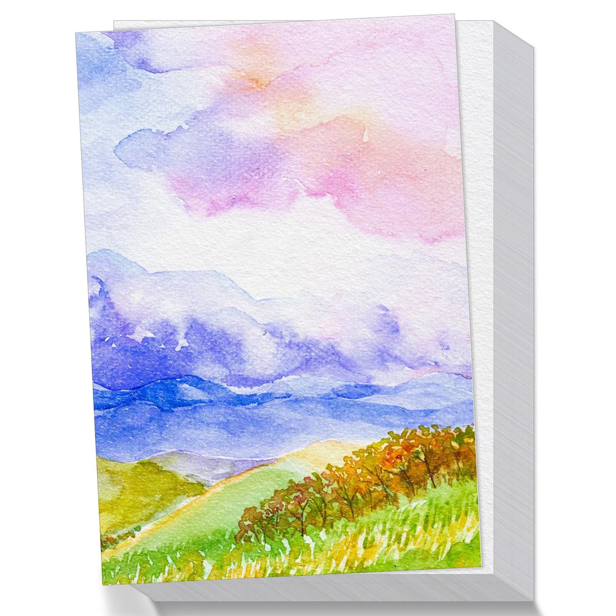 Set of 60 Sheets Watercolor Paper 5 x 7 Inch Cold Press 300GSM