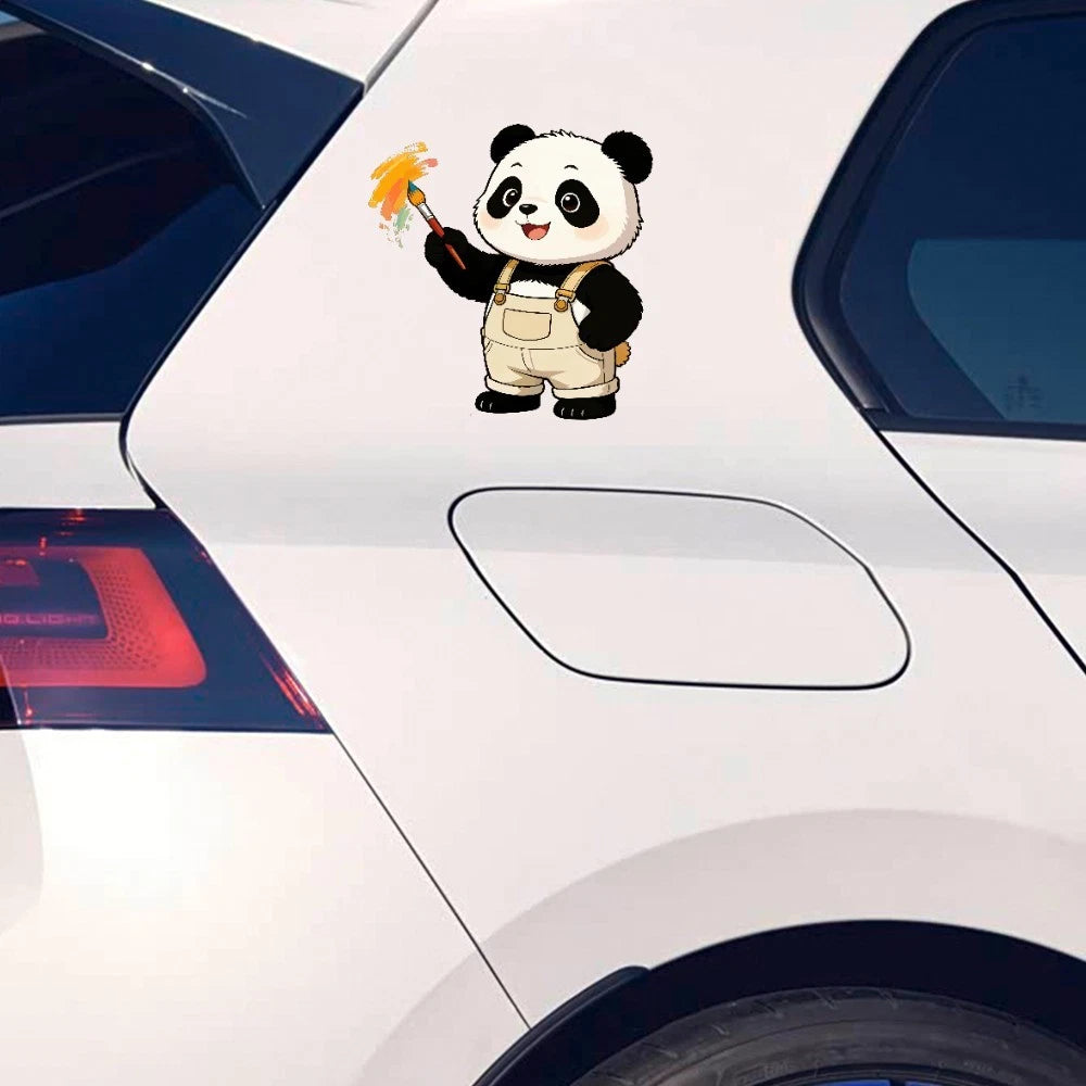 Panda Painting Vinyl Sticker for Laptop, Car, Luggage Decor