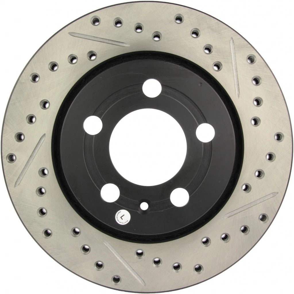 StopTech Slotted and Drilled Sport Brake Rotor for Volkswagen Golf (2002–2006) TLX-sto127.33069L-CL360A70