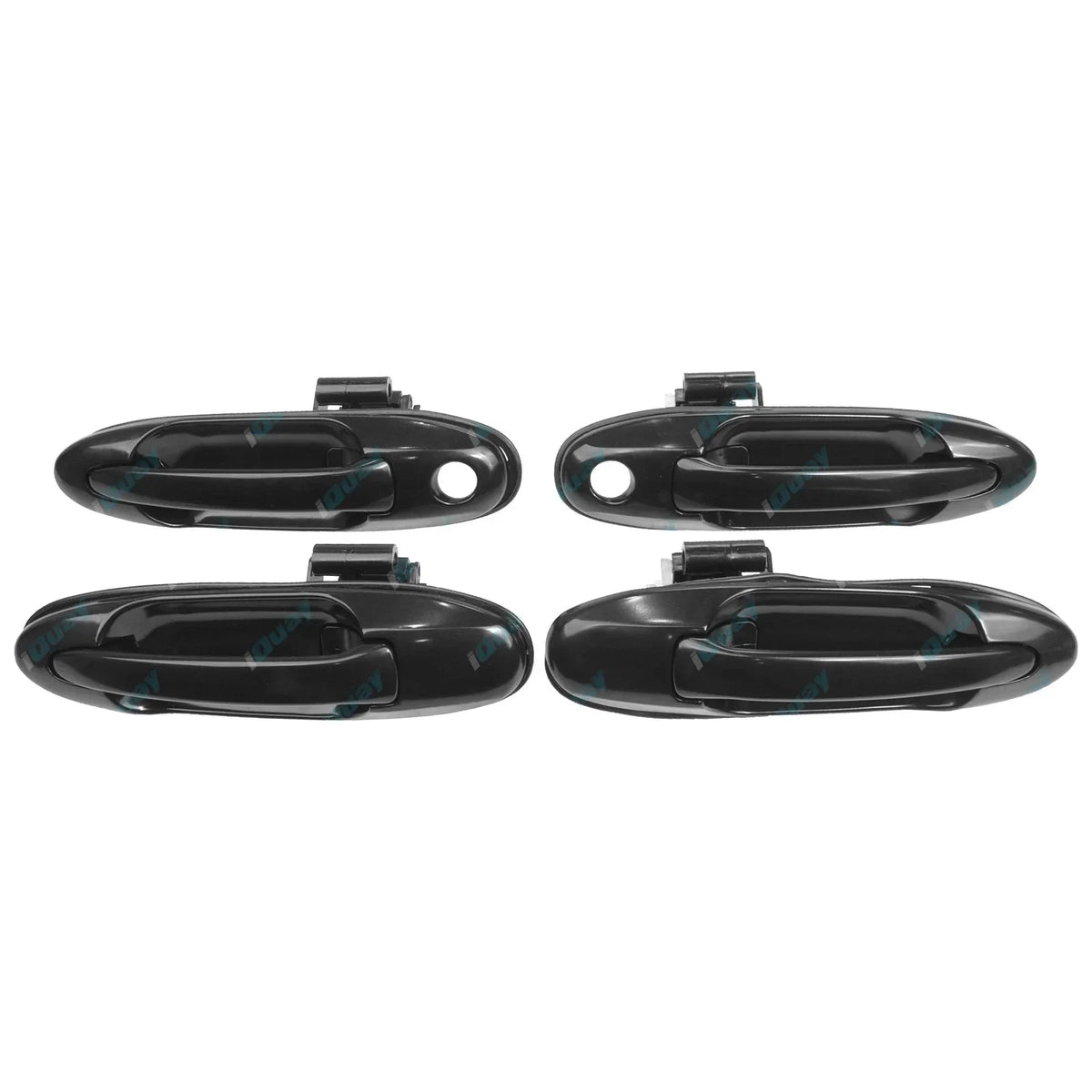 Black Front & Rear Outer Door Handles for Toyota Landcruiser 100 105 Series