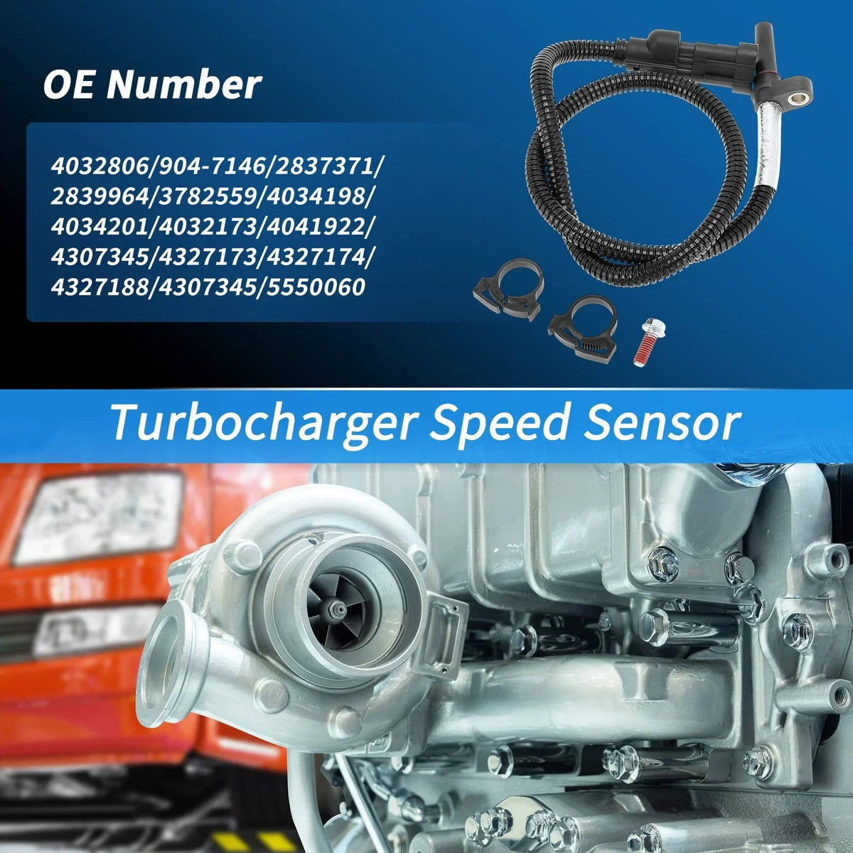 Turbocharger Speed Sensor for Dodge Ram 2500 6.7L Diesel (2013–2018)