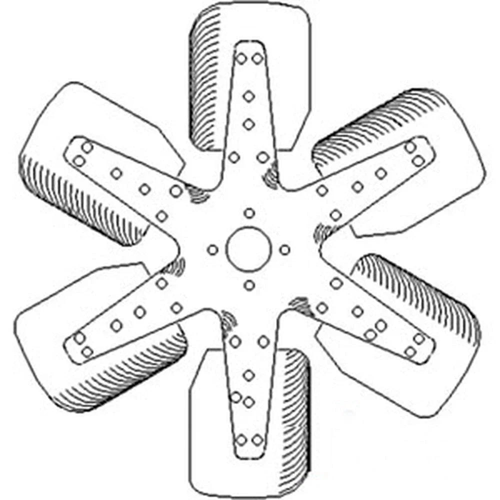 6 Blade Fan for Case IH 770, 870, A284, A301D (A-A173030)
