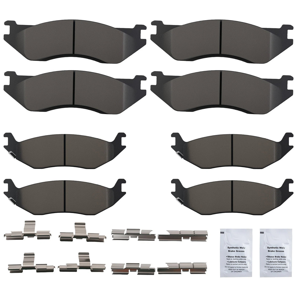Brake Pads Set for Dodge Ram 1500 (2002–2005) D966 P966 RDNYWS