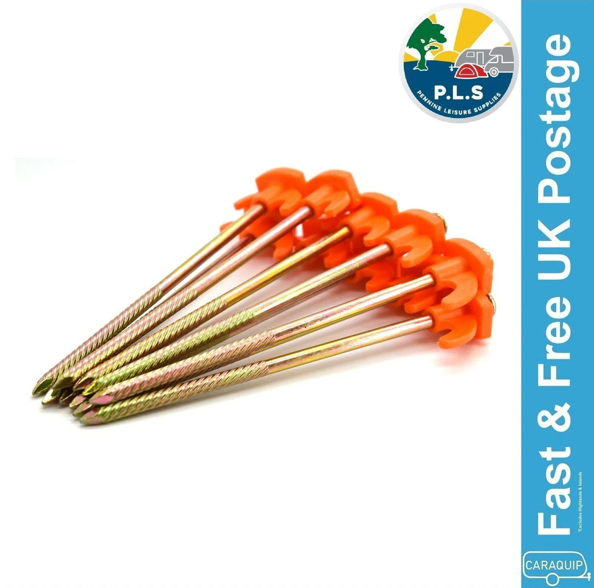 10x Heavy Duty Tent Pegs for Camping (140015)