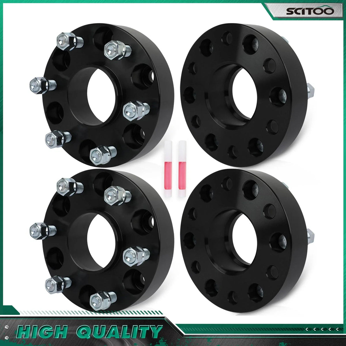 4X 1.5" Hub Centric Wheel Spacers 6x5.5 14x1.5 for Ram 1500 (2019–2025)