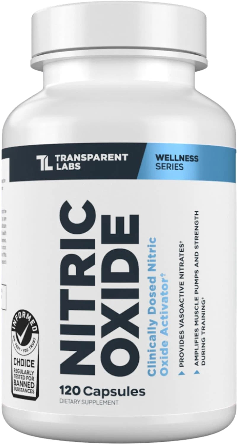 Transparent Labs Nitric Oxide Booster 120 Count for Performance Enhancement