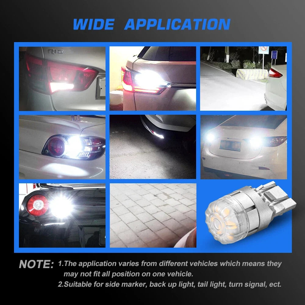 2X T20 580 7443 LED Indicator Bulb Kit for Various Vehicles