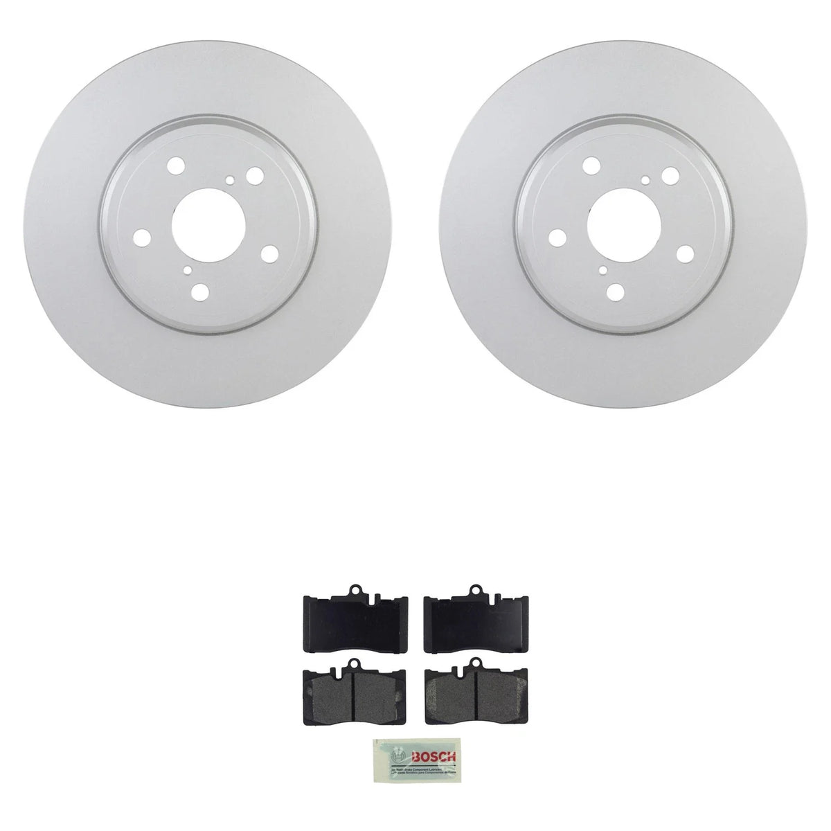 Bosch Front Quietcast Rotors & Blue Ceramic Disc Brake Pad Kit for Lexus LS430 (2001–2006)