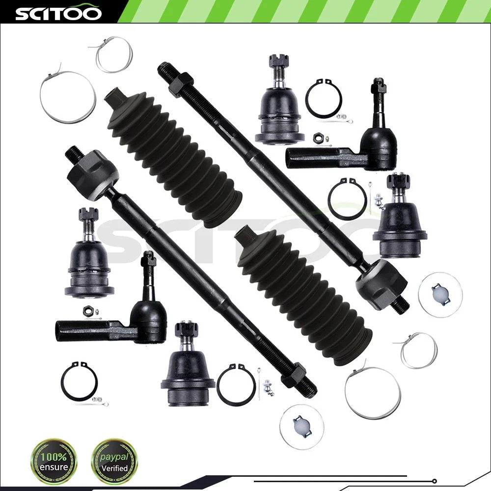 12-Piece Front Steering Tie Rod End for Honda Civic del Sol (1993–1997)