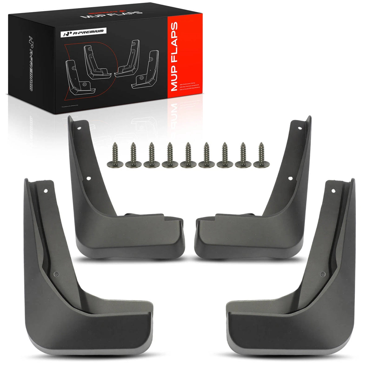 Set of 4 Mud Flaps Splash Guards for Audi A3 Quattro (2015–2019)