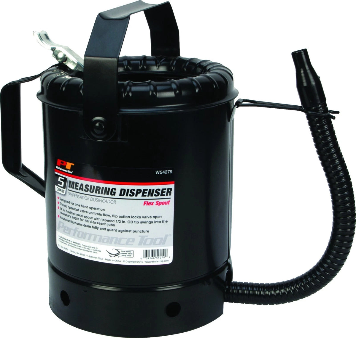 5QT Flex Spout Liquid Dispenser for Performance Tool W54279
