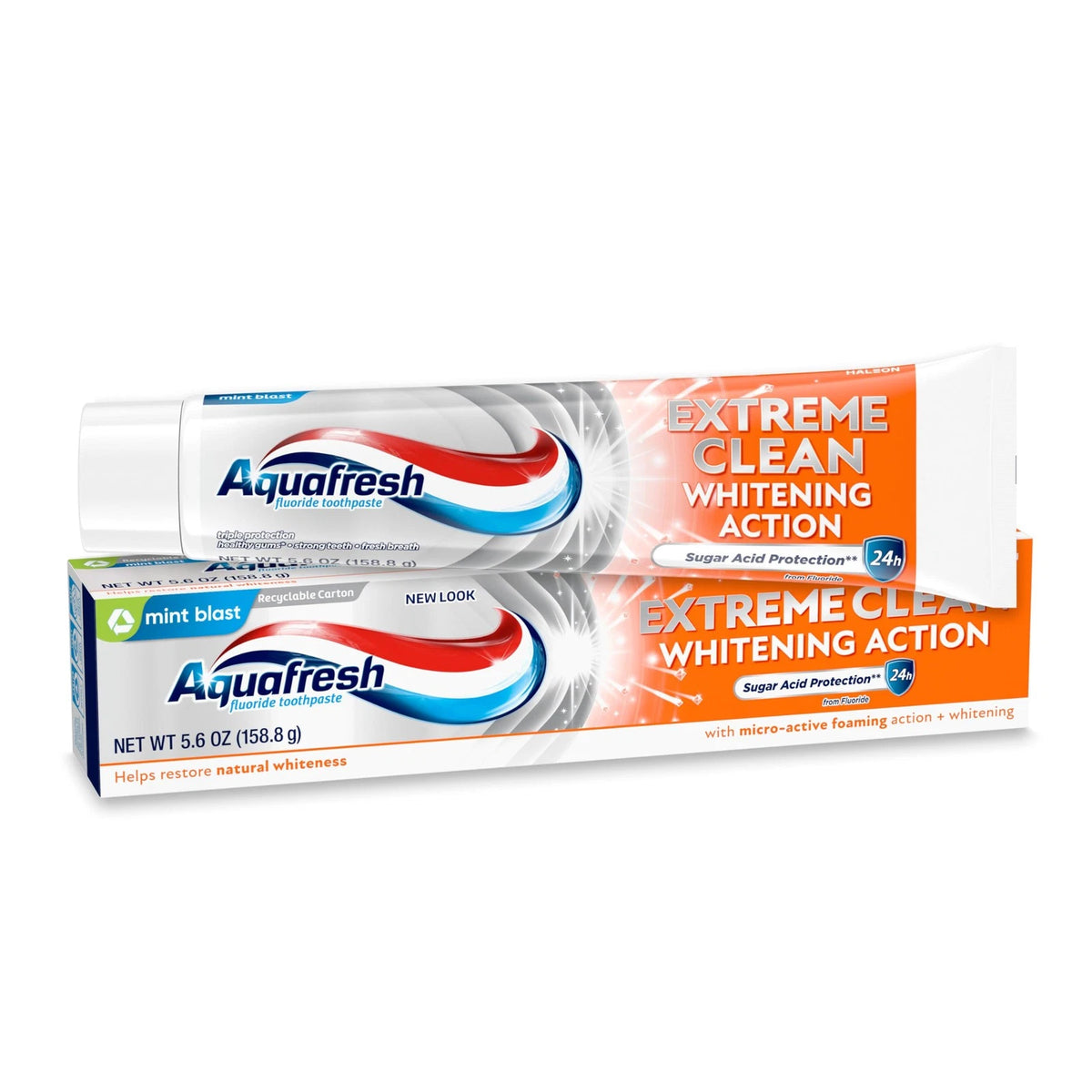 Aquafresh Extreme Clean Whitening Action Fluoride Toothpaste (Pack of 1)