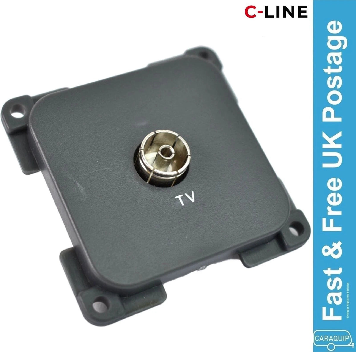 C-Line TV Aerial Socket Outlet for Caravan Motorhome Campervan Boat (PO239)