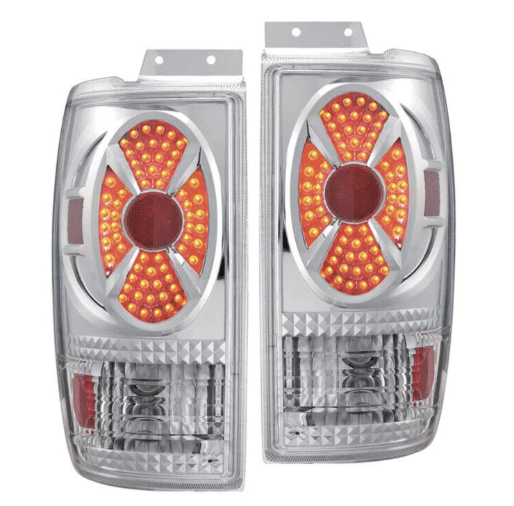 LED Look Chrome Tail Lights for Ford Expedition (1997–2002) NTR6122