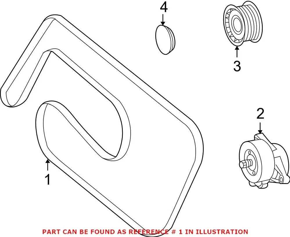 Serpentine Belt for Mercedes (0149977192)