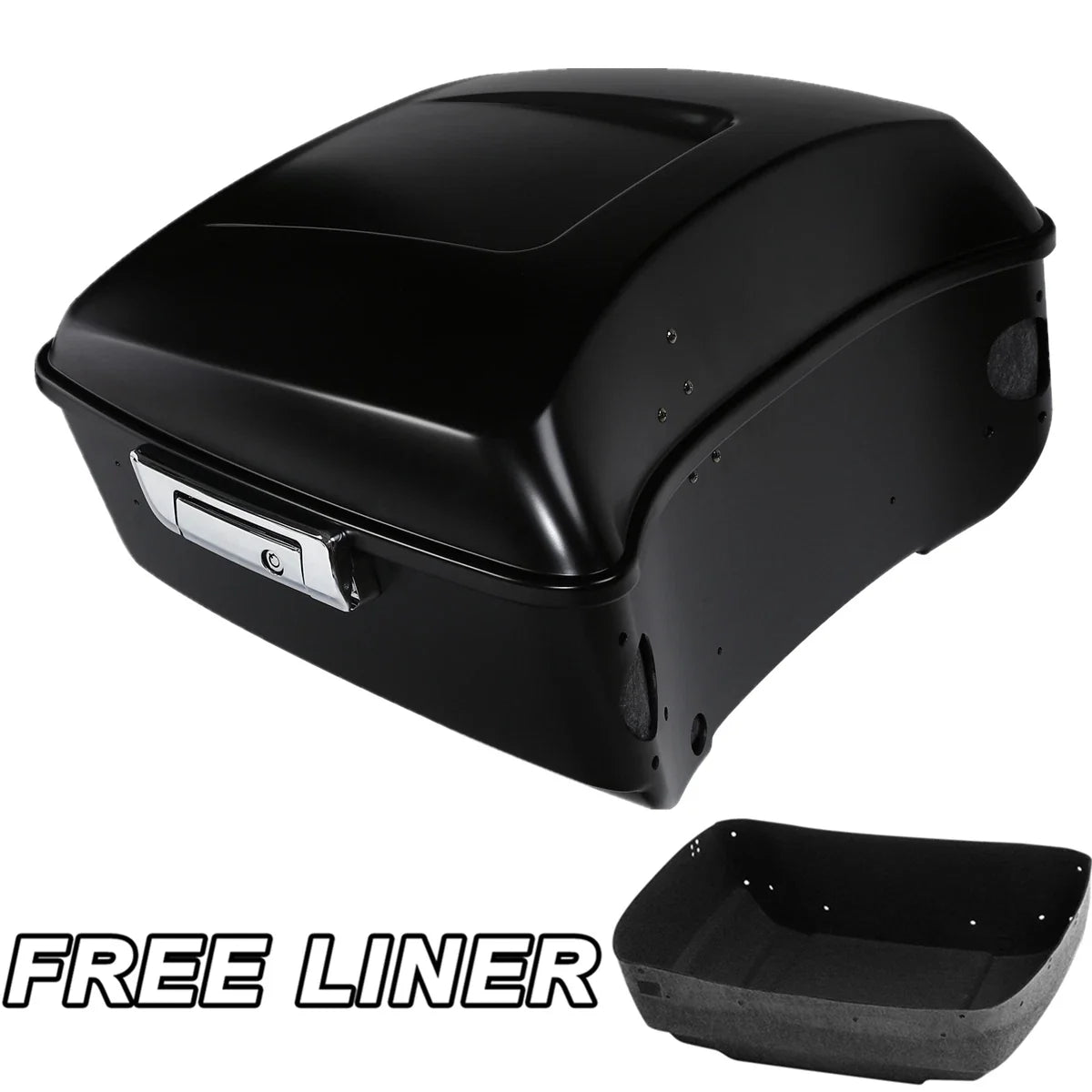 Matt Black King Trunk for Harley Touring Electra Road Glide (2014–2023)