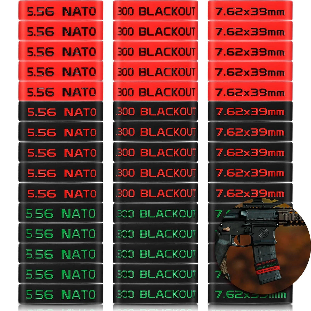 45 Pack Magazine Marking Band for 5.56, 300, 7.62 mm