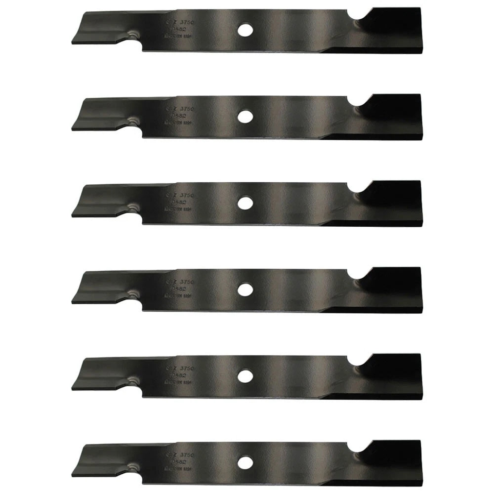 Set of 6 Notched High Lift Blades for Snapper RZT2552 (Zero Turn Series)
