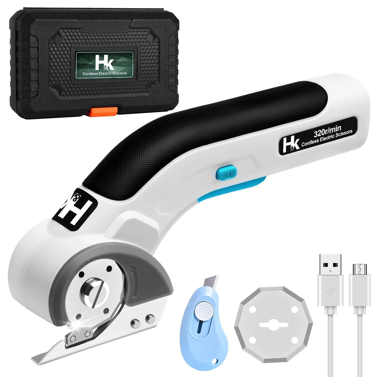 Cordless Electric Scissors for Carpet & Cardboard Cutter (4V)