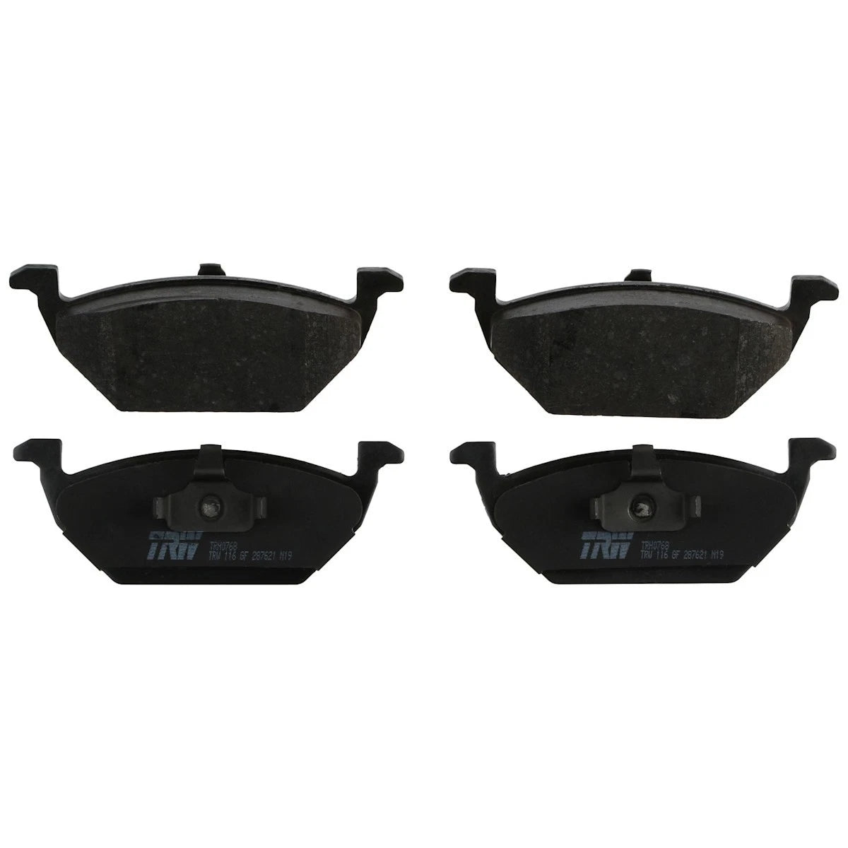 2X TRH0768 Brake Pad Set Front for Volkswagen Golf Jetta (1999–2001)