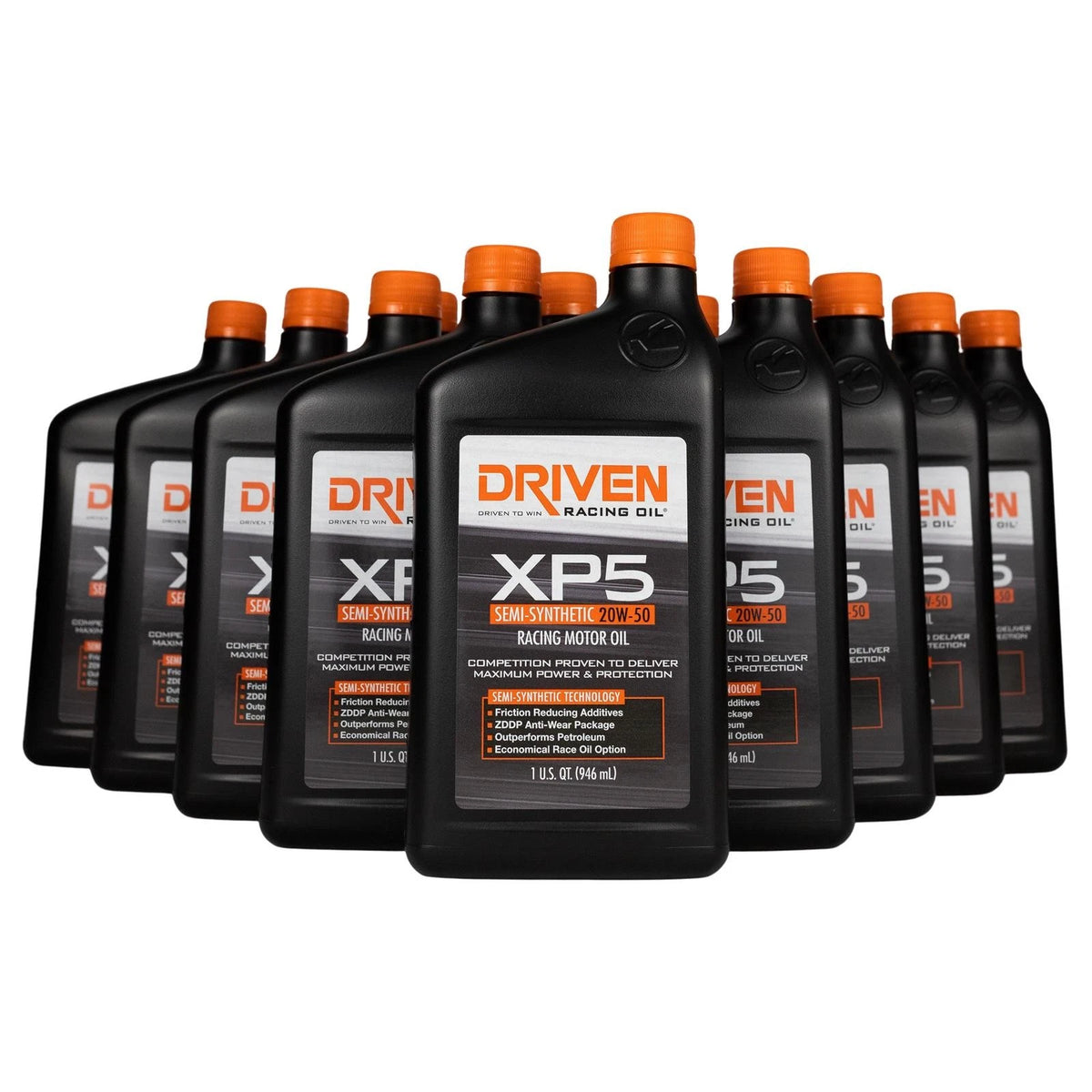 12qt Driven Racing Oil XP5 Synthetic Blend 20W50 Motor Oil 00907