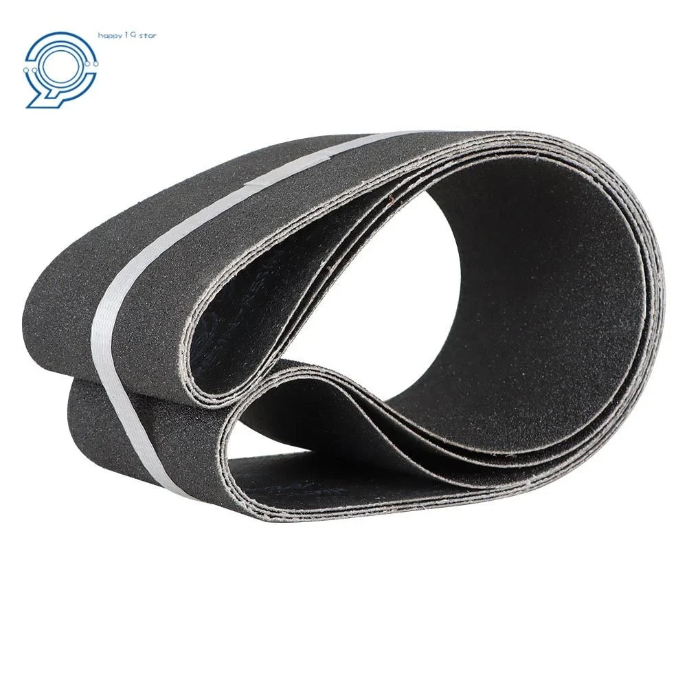 Set of 3 Sanding Belts 4" x 36" 80 Grit Silicon Carbide