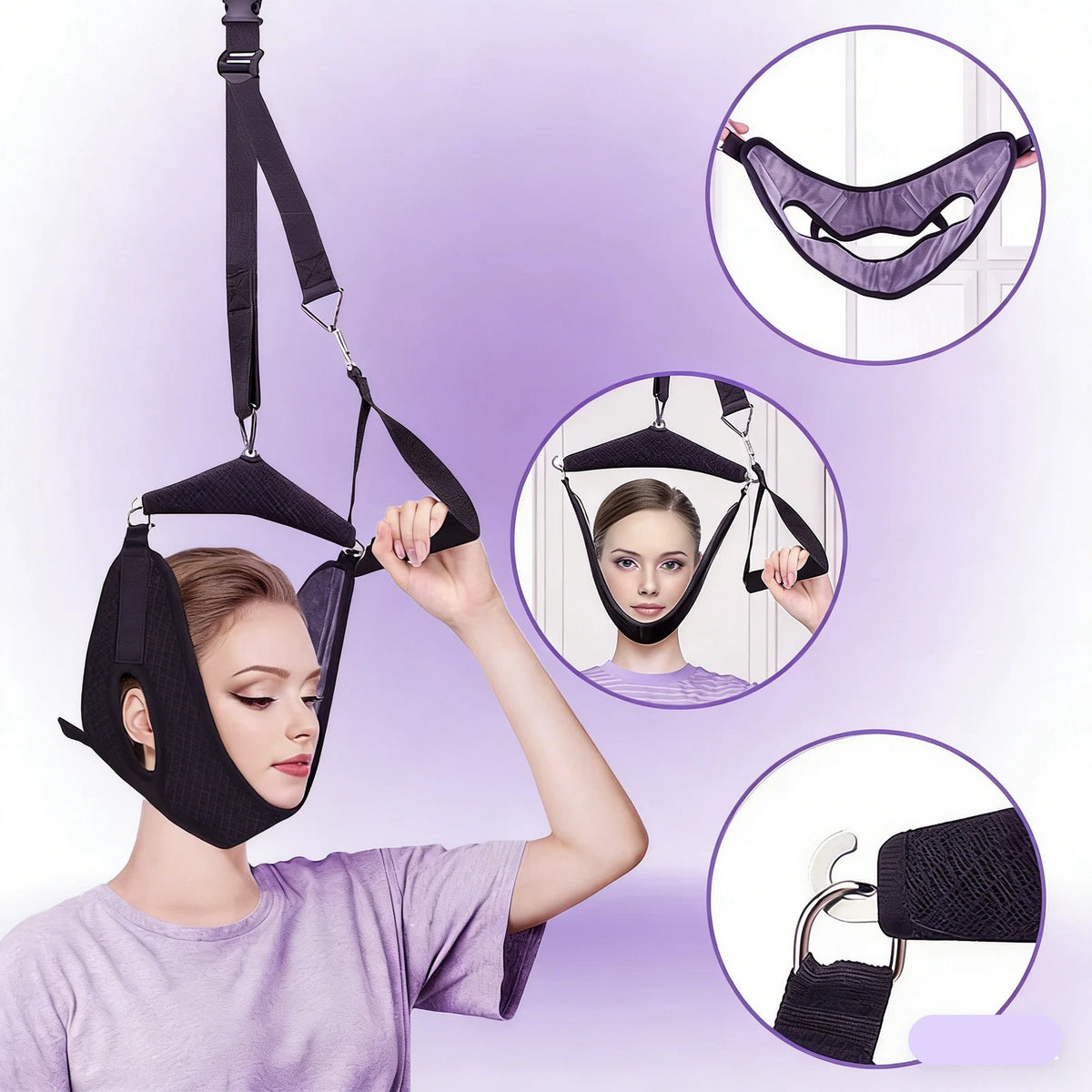 Cervical Neck Traction Hammock for Home Pain Relief