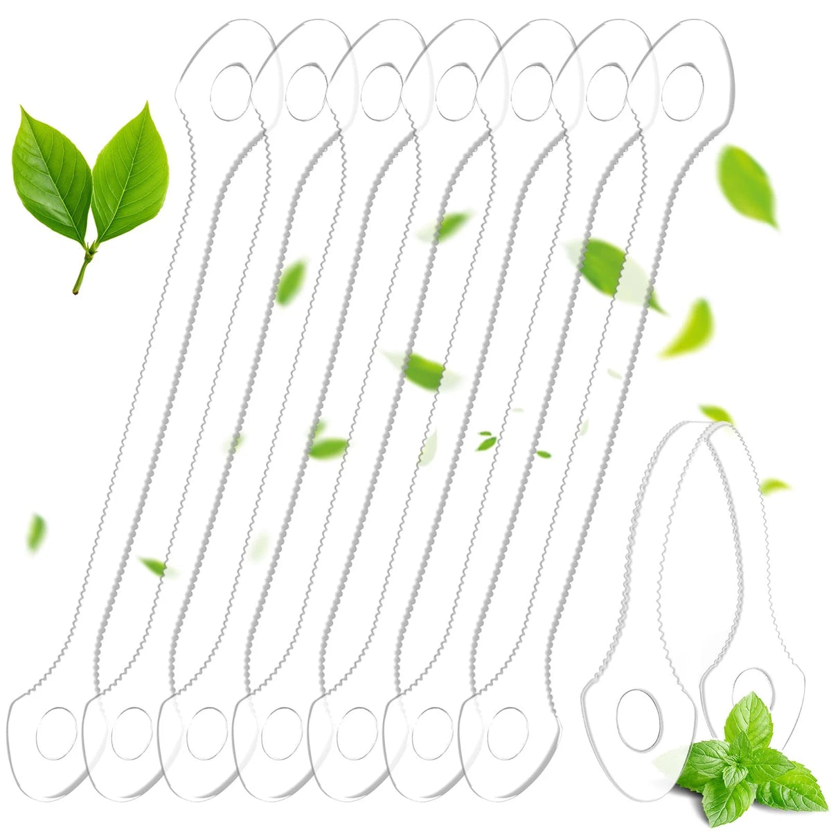 25 Count Disposable Tongue Scraper for Adults and Kids