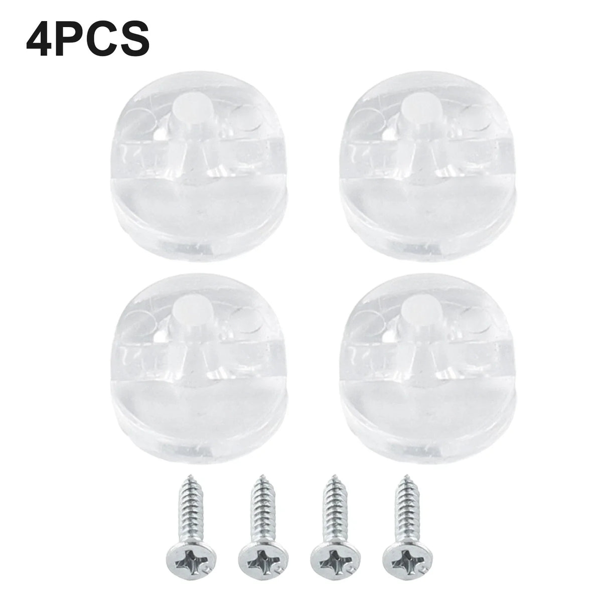 Set of 4 Mirror Wall Hanging Fixing Screws Clips for Frameless Mirrors