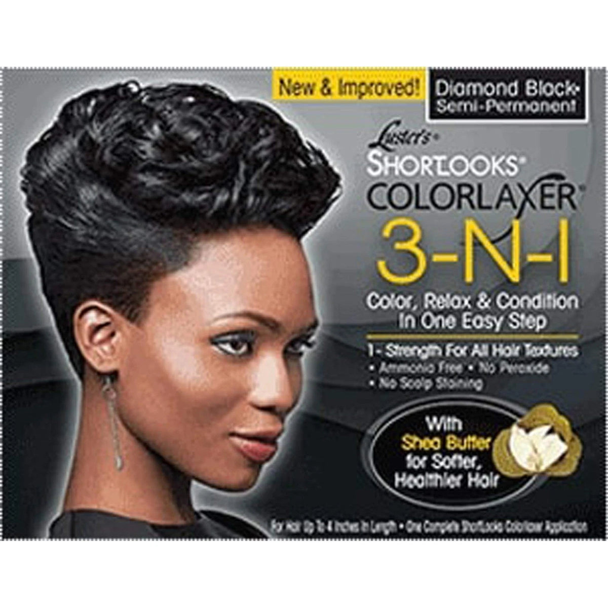 3 Piece Set of Luster's Shortlooks Color Relaxer for Black Hair