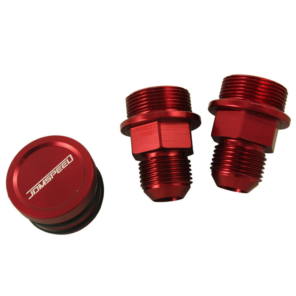 Rear Block Breather Fittings & Plug for B16 B18C (B16A B18A -10 AN)
