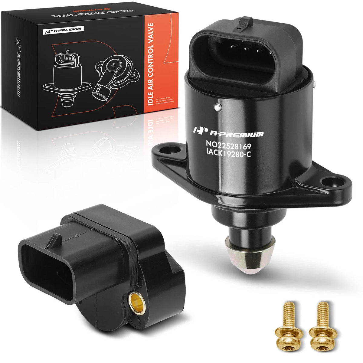 2X Idle Air Control Valve & Throttle Position Sensor Set for Jeep (17119280, 4626052, 4637071, 4798377, 53007562, AC151)