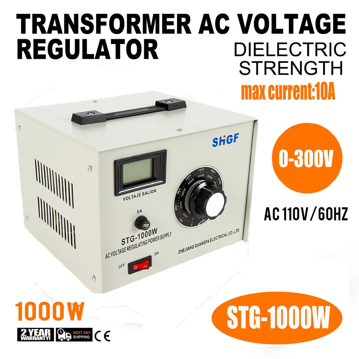 Variac Autotransformer Voltage Regulator Powerstat 0-300V