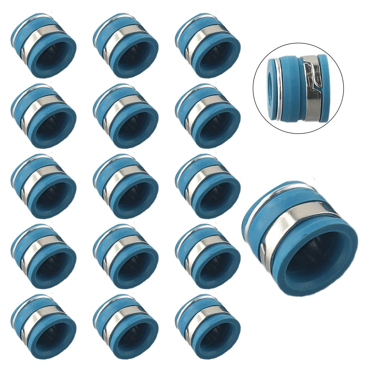 16X Valve Stem Seals for Chevy Small Block (1960–2002)