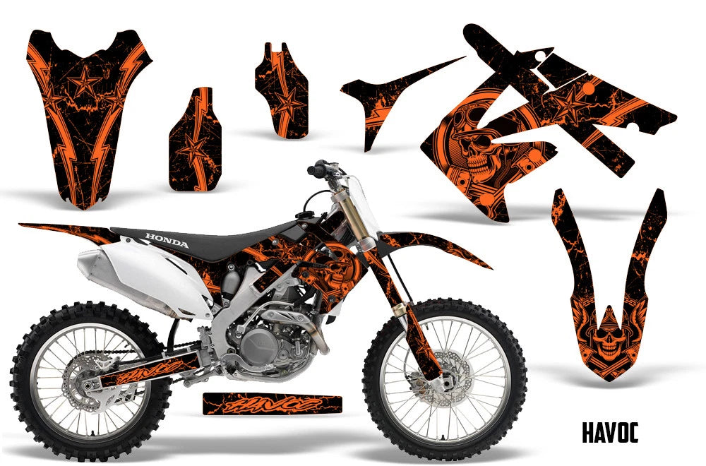 Sticker Kit for Honda CRF250R (2010–2013) HON-CRF250R-10-13-HAVOC-ORANGE