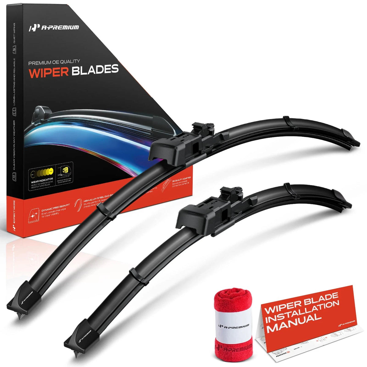 2X Front Windshield Wiper Blades for Ford Fiesta (2011–2018) 24" & 16"