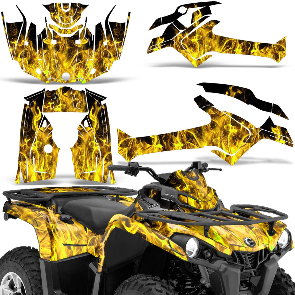 ATV Graphics Kit Sticker Decal for Can-Am Outlander 450/570 (2014–2023)