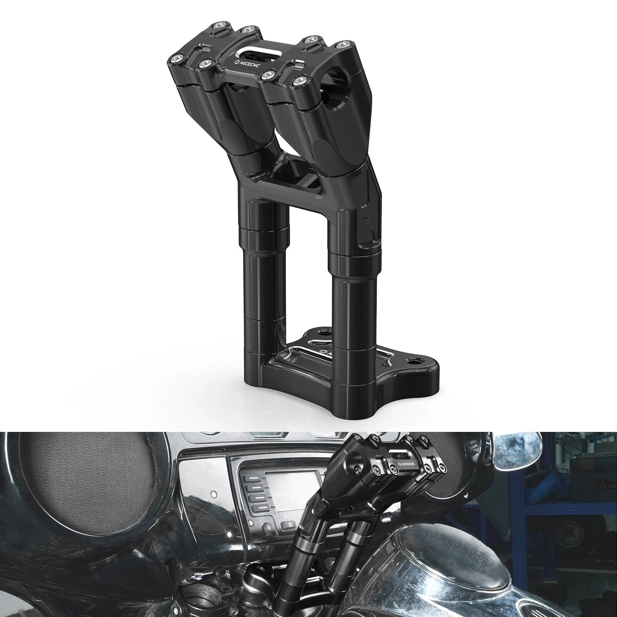 Kickback Handlebar Risers for Harley Street Glide Special FLHXS (2014–2023)