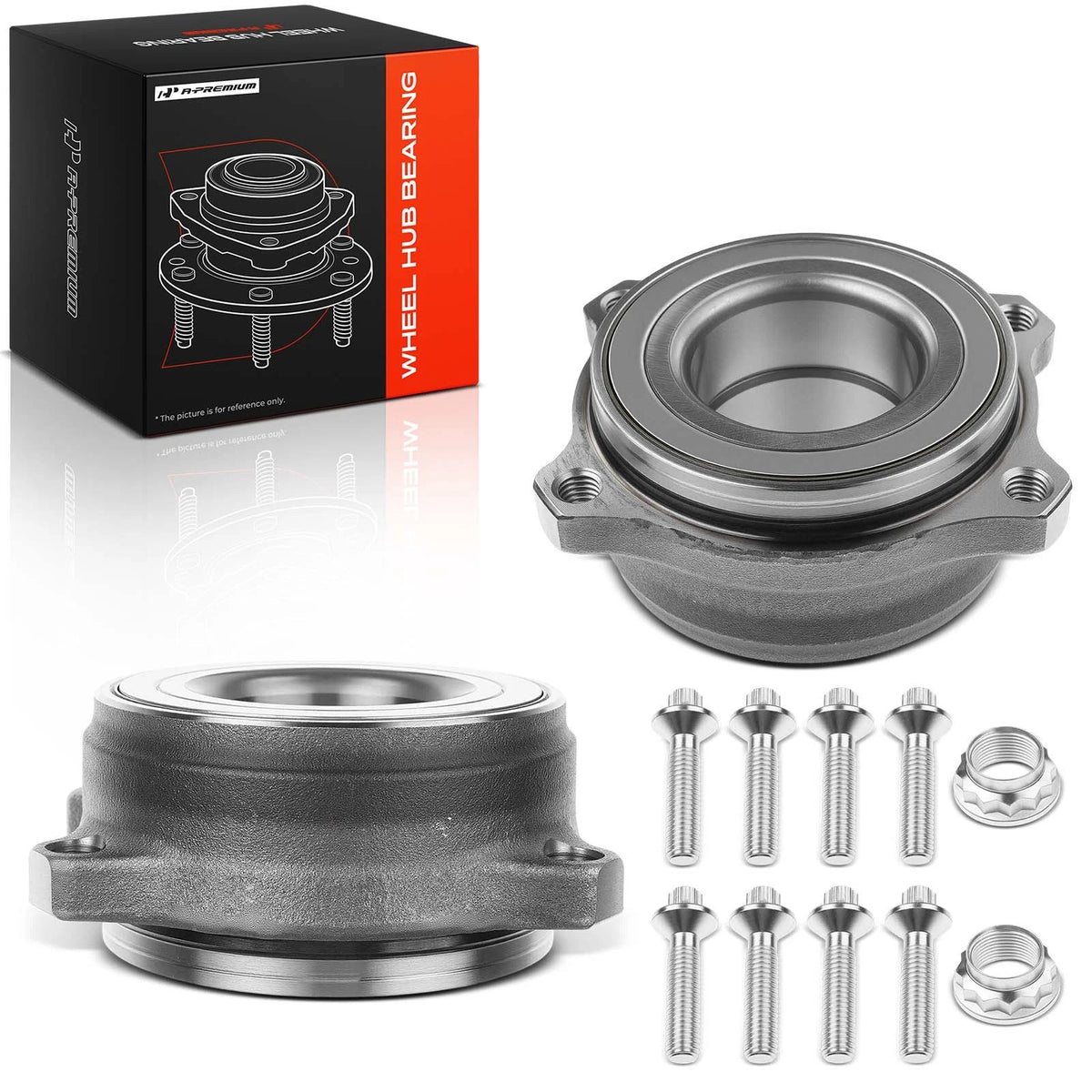 2X Front or Rear Wheel Hub & Bearing Assembly for Benz C63 AMG (2012) - 2119810227, 512432