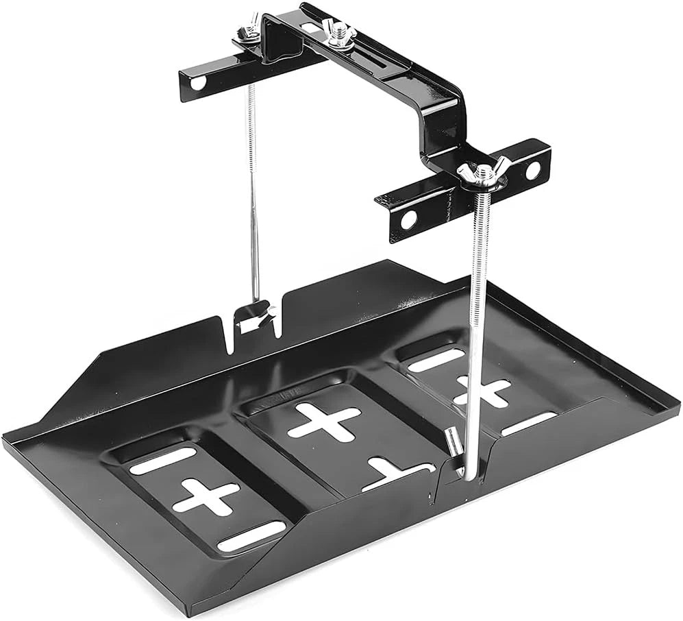 Adjustable Car Battery Hold Down Tray Kit 11.22 x 9.06 Inches