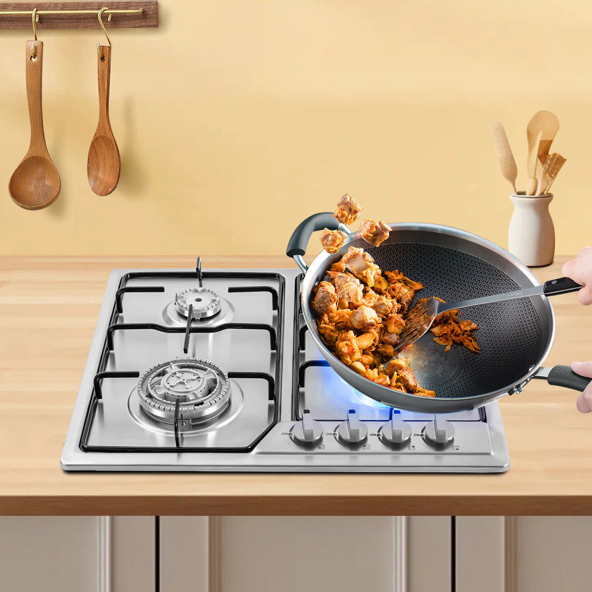 22"x20" Gas Cooktop for Built-in Installation (NG/LPG)