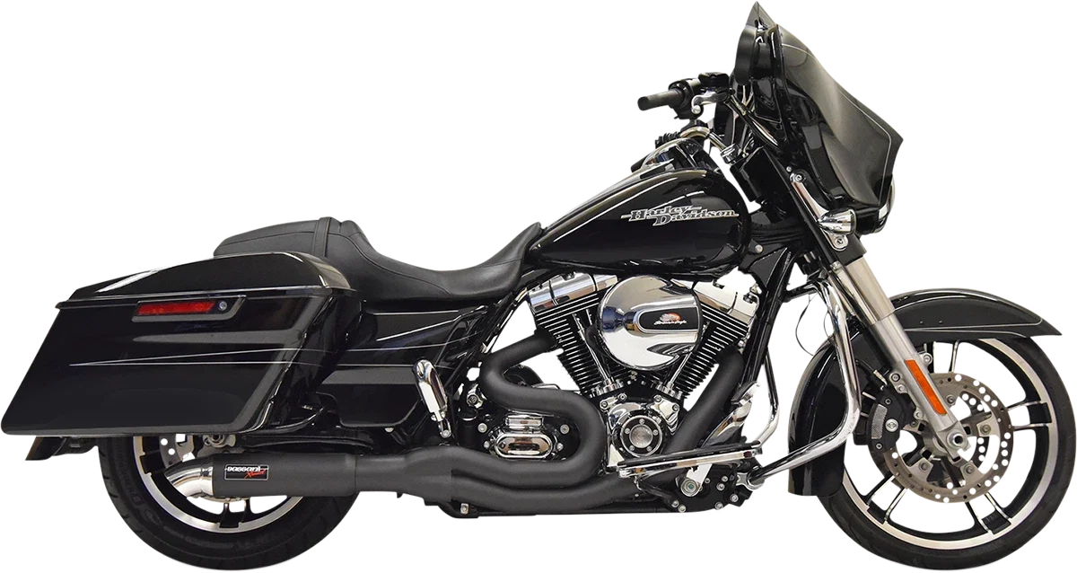 BASSANI 2:1 Exhaust for Hotrod (1F67B) - Black