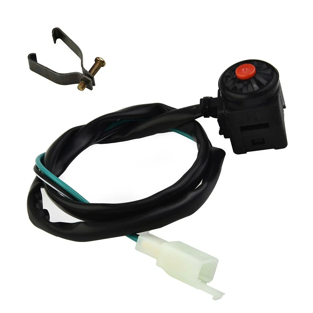 Heavy Duty Kill Switch with Red Push Button for Dirt Bike ATV