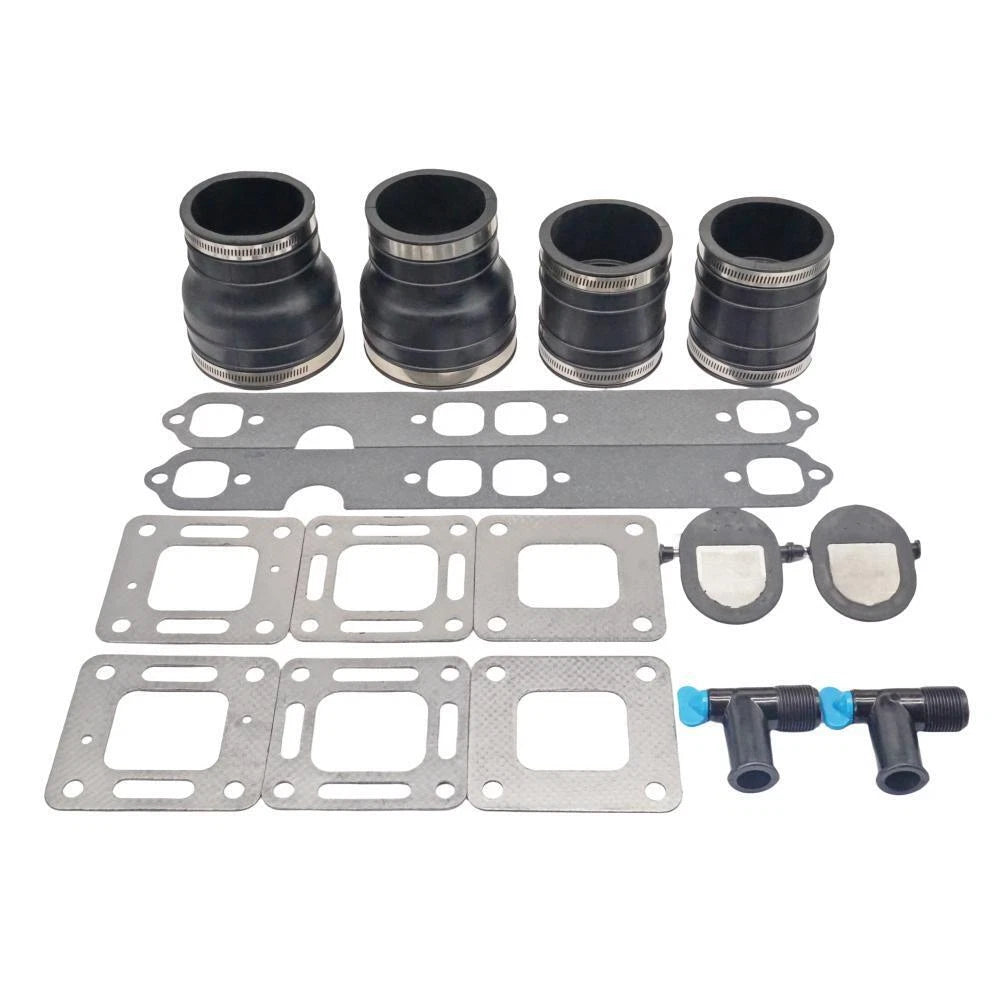 Exhaust Manifold Kit for Mercruiser 3" V8 (70981A3, 32-90949T, 27-33395)